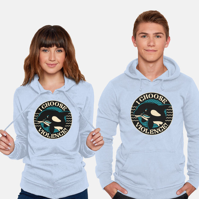 Orca I Choose Violence Seal-Unisex-Pullover-Sweatshirt-tobefonseca