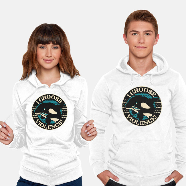 Orca I Choose Violence Seal-Unisex-Pullover-Sweatshirt-tobefonseca