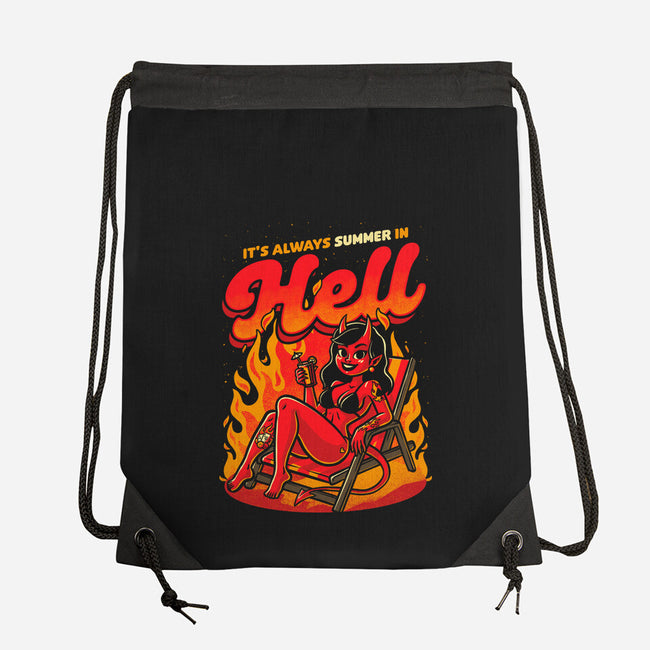 Summer Pinup Devil-None-Drawstring-Bag-Studio Mootant