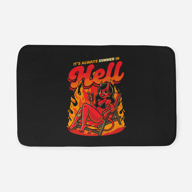 Summer Pinup Devil-None-Memory Foam-Bath Mat-Studio Mootant