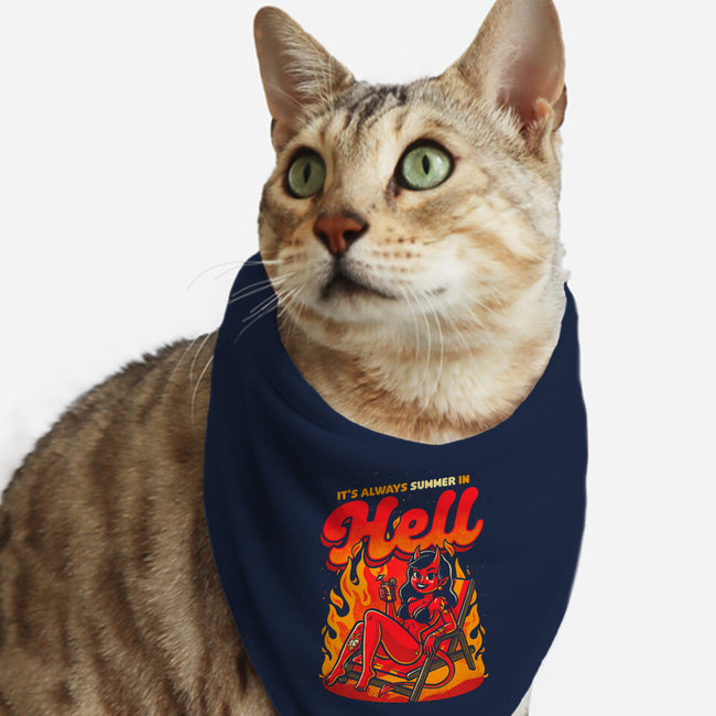 Summer Pinup Devil-Cat-Bandana-Pet Collar-Studio Mootant