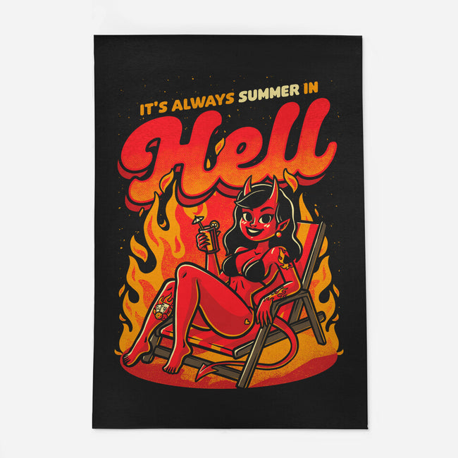 Summer Pinup Devil-None-Outdoor-Rug-Studio Mootant