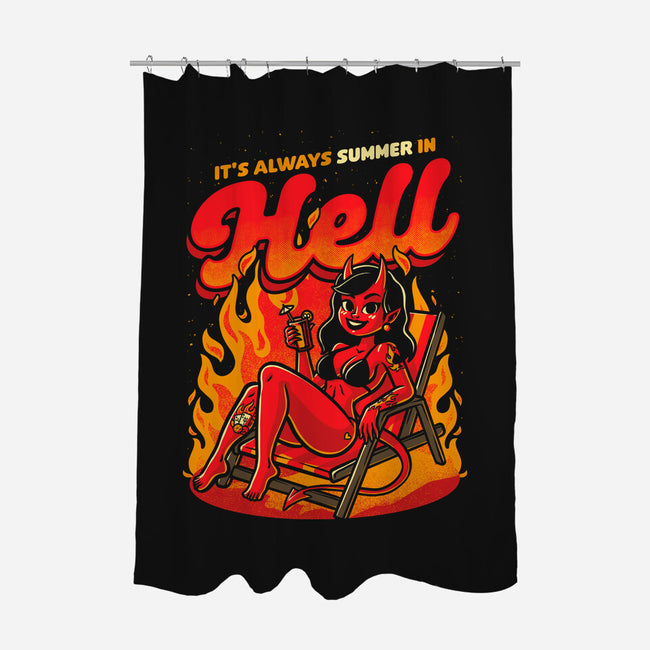 Summer Pinup Devil-None-Polyester-Shower Curtain-Studio Mootant