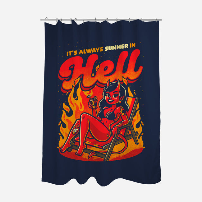 Summer Pinup Devil-None-Polyester-Shower Curtain-Studio Mootant