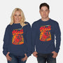 Summer Pinup Devil-Unisex-Crew Neck-Sweatshirt-Studio Mootant