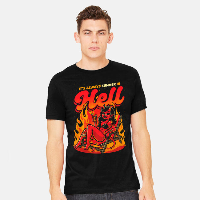 Summer Pinup Devil-Mens-Heavyweight-Tee-Studio Mootant