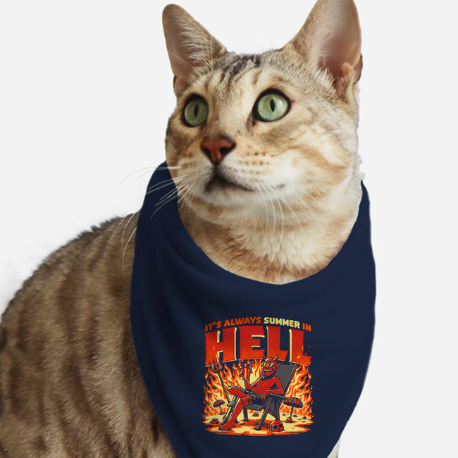 Summer In Hell-Cat-Bandana-Pet Collar-Studio Mootant