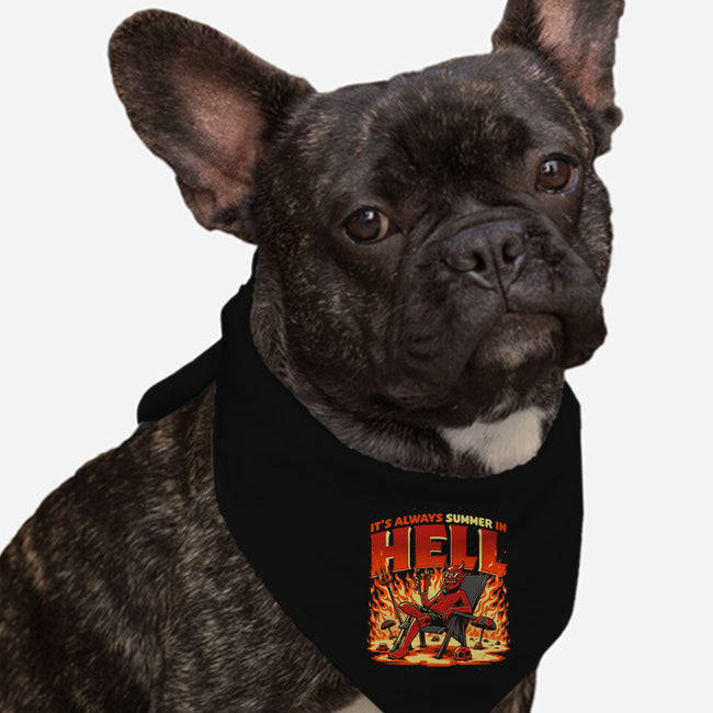 Summer In Hell-Dog-Bandana-Pet Collar-Studio Mootant