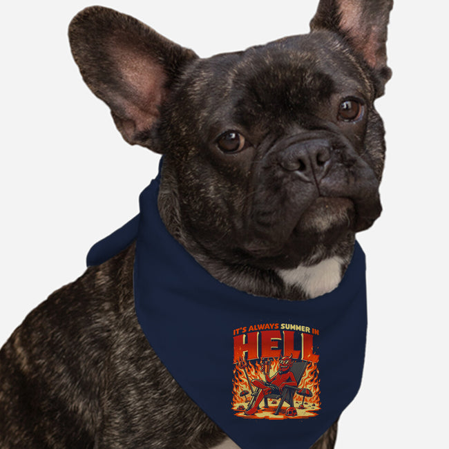 Summer In Hell-Dog-Bandana-Pet Collar-Studio Mootant