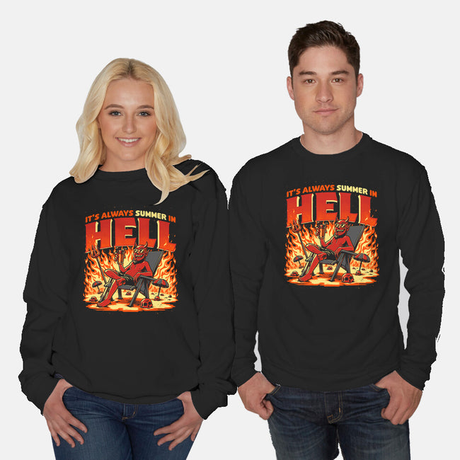 Summer In Hell-Unisex-Crew Neck-Sweatshirt-Studio Mootant