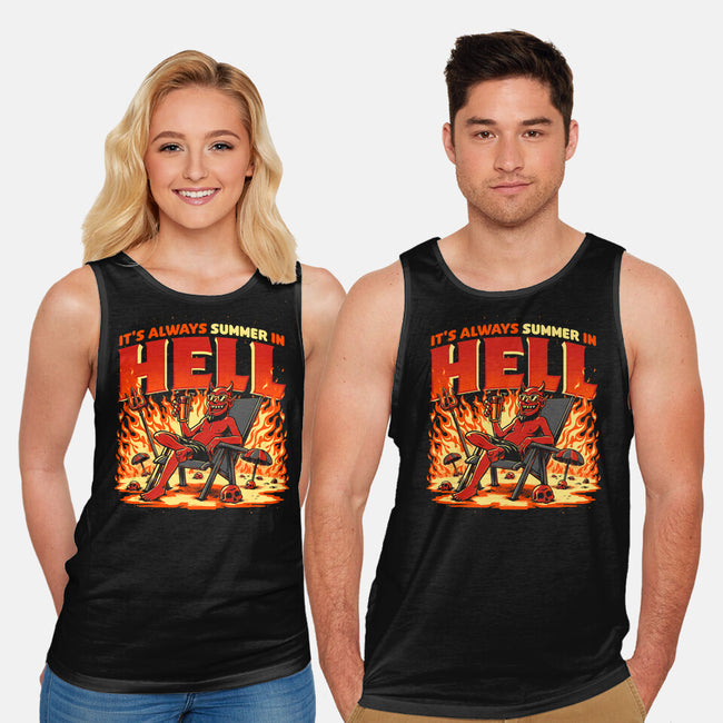 Summer In Hell-Unisex-Basic-Tank-Studio Mootant