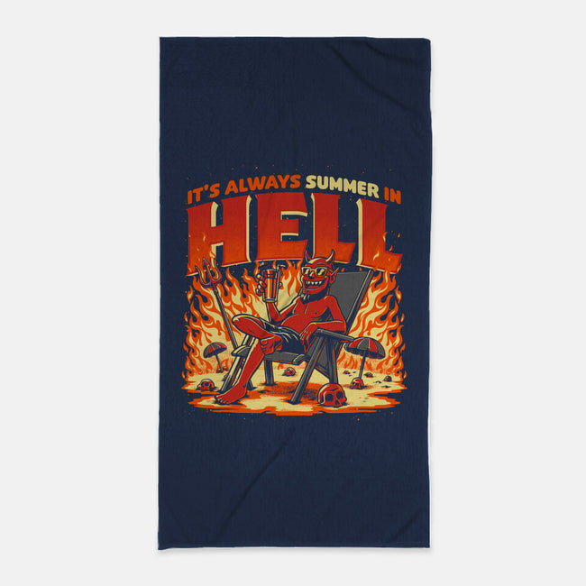 Summer In Hell-None-Beach-Towel-Studio Mootant