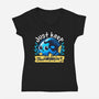 Cute Just Keep Swimming-Womens-V-Neck-Tee-NemiMakeit