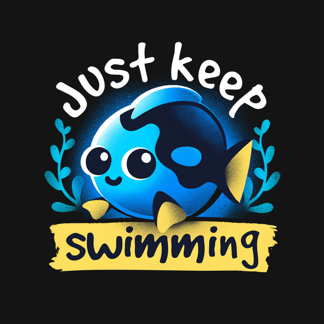 Cute Just Keep Swimming-Dog-Basic-Pet Tank-NemiMakeit