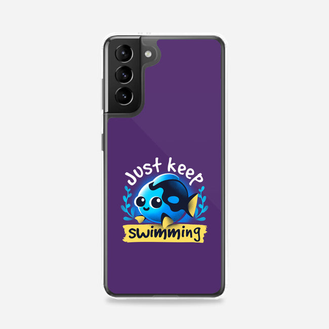 Cute Just Keep Swimming-Samsung-Snap-Phone Case-NemiMakeit