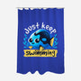 Cute Just Keep Swimming-None-Polyester-Shower Curtain-NemiMakeit