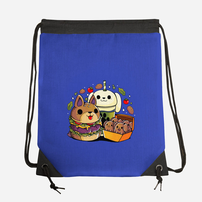 Dog Menu-None-Drawstring-Bag-Vallina84