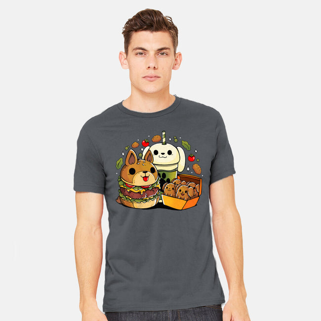 Dog Menu-Mens-Heavyweight-Tee-Vallina84