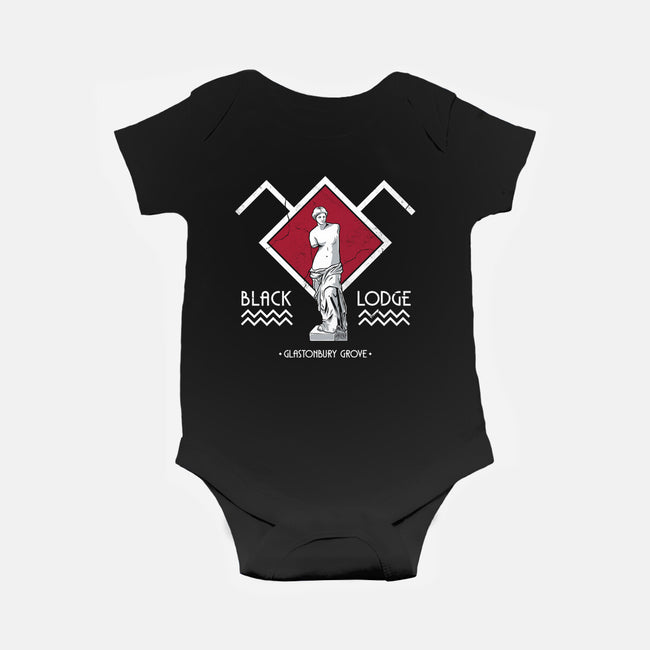 Black Lodge-Baby-Basic-Onesie-Nemons