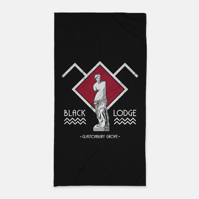 Black Lodge-None-Beach-Towel-Nemons