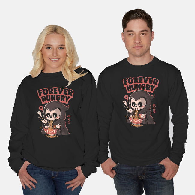 Forever Hungry-Unisex-Crew Neck-Sweatshirt-eduely