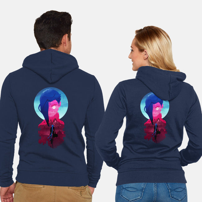 Wanna Join Me-Unisex-Zip-Up-Sweatshirt-dandingeroz