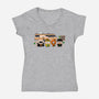 Breaking Park-Womens-V-Neck-Tee-Donnie