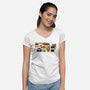 Breaking Park-Womens-V-Neck-Tee-Donnie