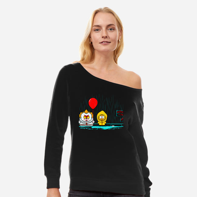 Horror Park-Womens-Off Shoulder-Sweatshirt-Donnie