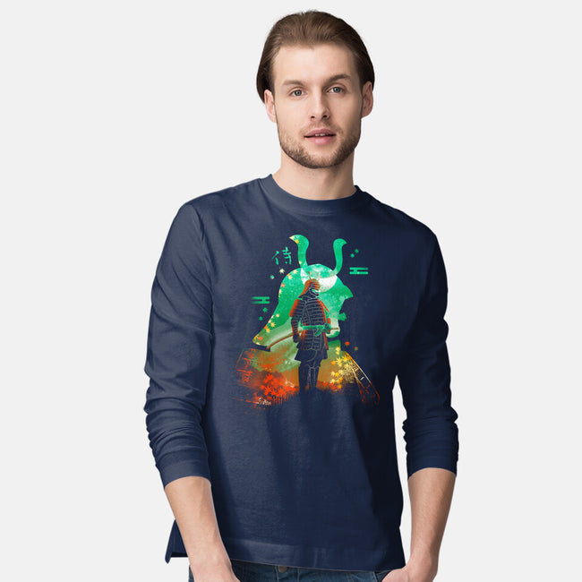 Negative Aki Samurai-Mens-Long Sleeved-Tee-Donnie