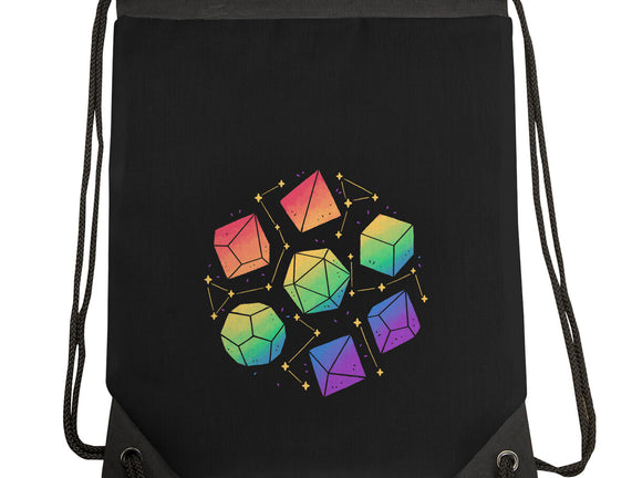 Rainbow Galaxy DND Dice