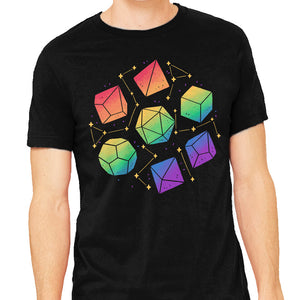 Rainbow Galaxy DND Dice