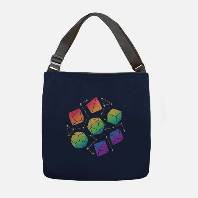 Rainbow Galaxy DND Dice-None-Adjustable Tote-Bag-xMorfina