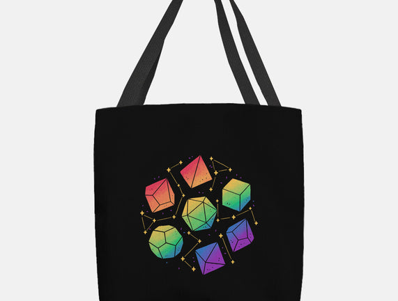 Rainbow Galaxy DND Dice