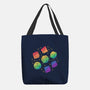 Rainbow Galaxy DND Dice-None-Basic Tote-Bag-xMorfina