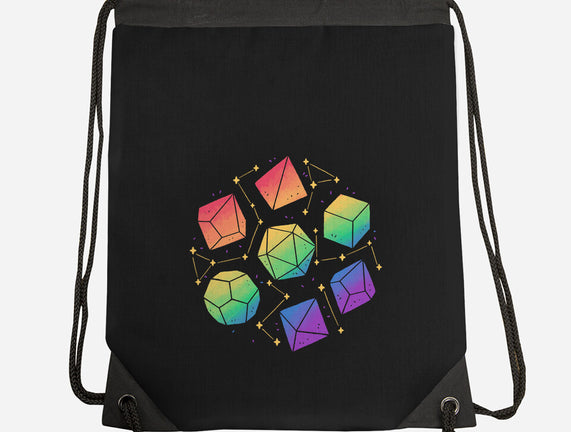 Rainbow Galaxy DND Dice