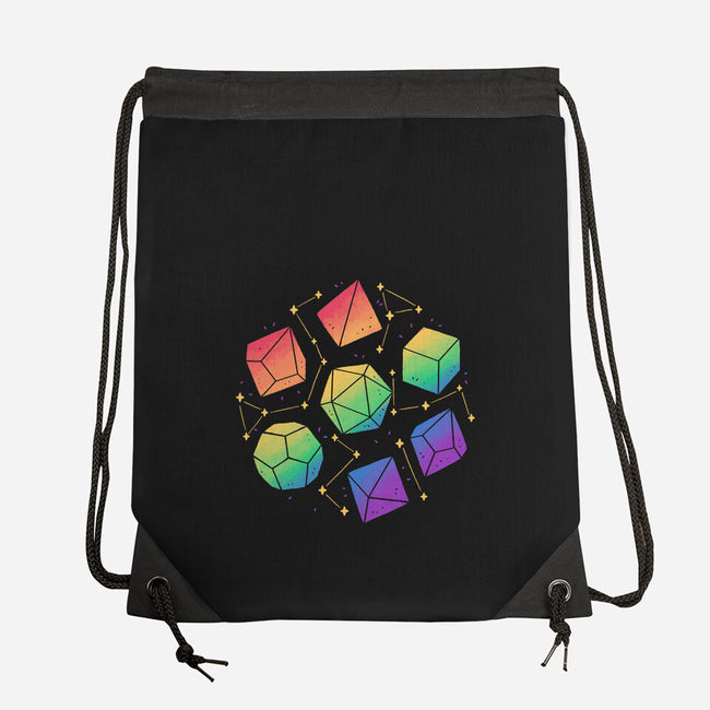 Rainbow Galaxy DND Dice-None-Drawstring-Bag-xMorfina