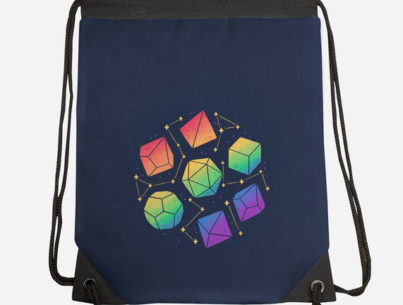 Rainbow Galaxy DND Dice