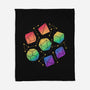 Rainbow Galaxy DND Dice-None-Fleece-Blanket-xMorfina