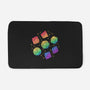 Rainbow Galaxy DND Dice-None-Memory Foam-Bath Mat-xMorfina