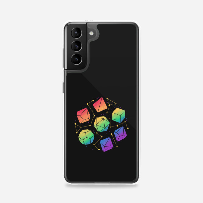 Rainbow Galaxy DND Dice-Samsung-Snap-Phone Case-xMorfina
