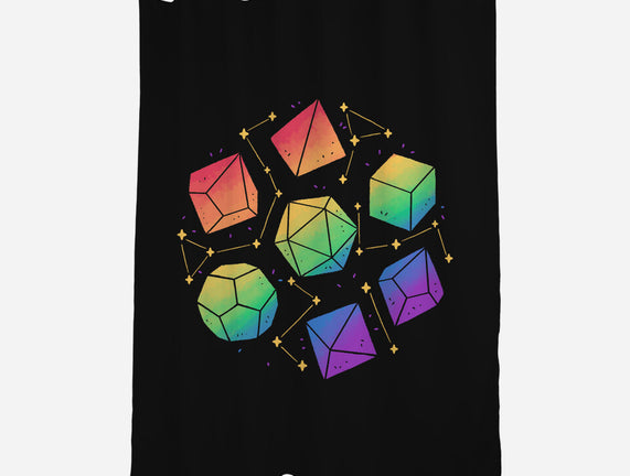 Rainbow Galaxy DND Dice