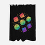 Rainbow Galaxy DND Dice-None-Polyester-Shower Curtain-xMorfina