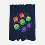 Rainbow Galaxy DND Dice-None-Polyester-Shower Curtain-xMorfina