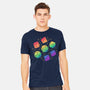 Rainbow Galaxy DND Dice-Mens-Heavyweight-Tee-xMorfina