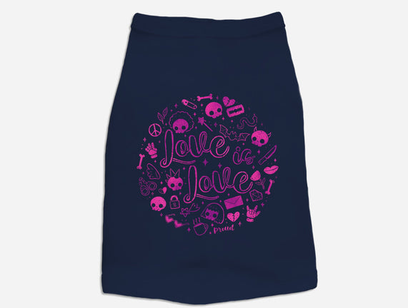 Love Is Love Pink Skulls