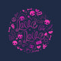 Love Is Love Pink Skulls-None-Outdoor-Rug-xMorfina