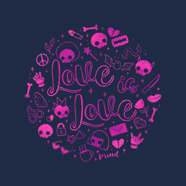 Love Is Love Pink Skulls-None-Removable Cover w Insert-Throw Pillow-xMorfina