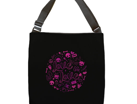 Love Is Love Pink Skulls