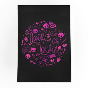 Love Is Love Pink Skulls